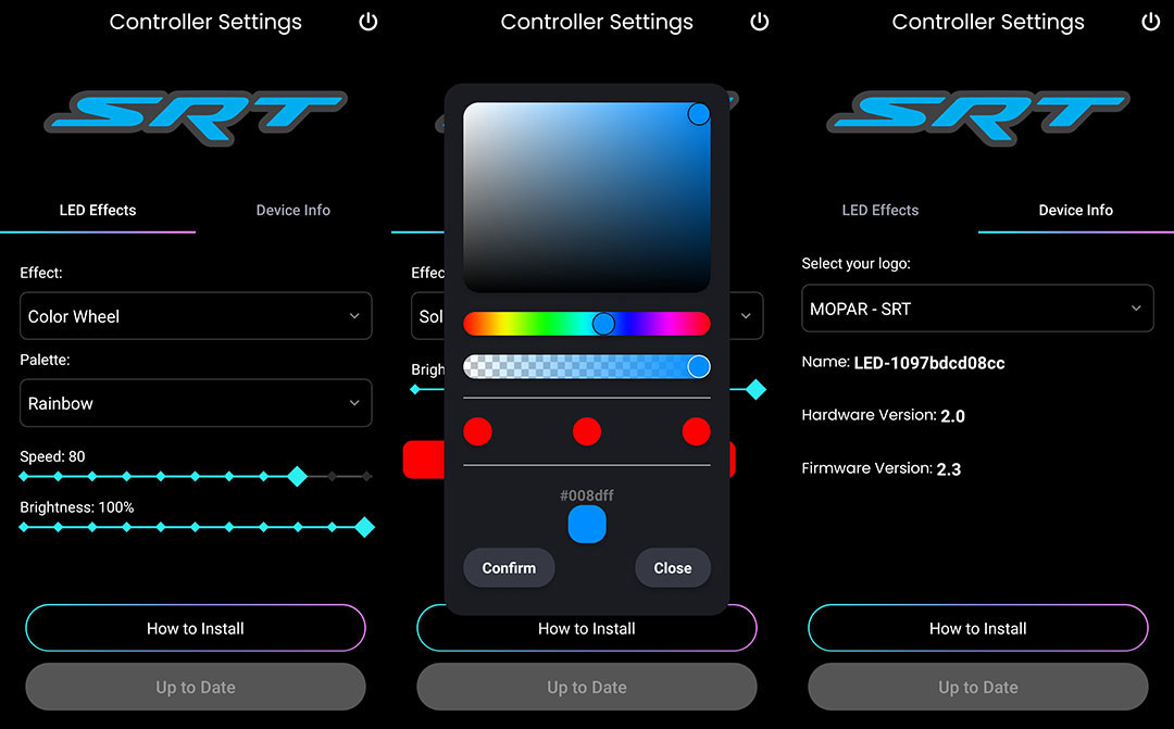 Night appearance of SparkBadge